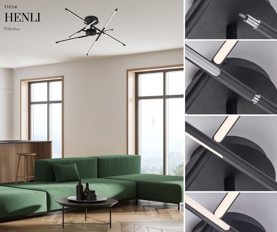Gama de produse HENLI nu doar că arată foarte bine, dar lumina ajustabilă le face perfecte pentru tine. Gama de produse HENLI de la RABALUX.